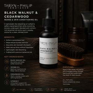 Black Walnut & Cedarwood Beard & Skin Conditioning Oil