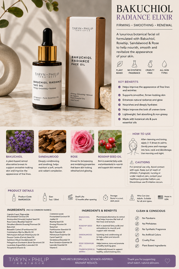 Bakuchiol Radiance Face Oil :: Firming & Smoothing Botanical Elixir